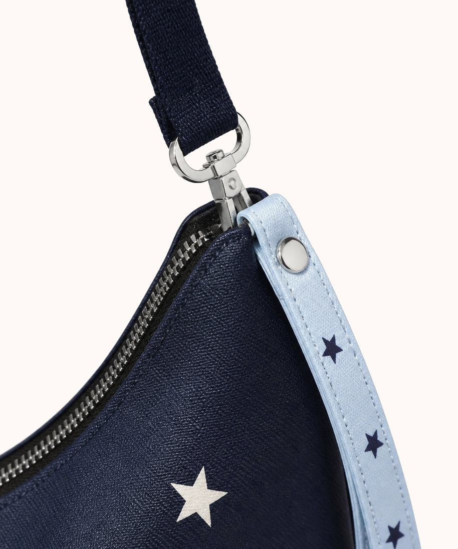 ARIPPULA FEF9F6 | starry-twin-cats-canvas-crossbody-bag | hardware detail | 012__starry-twin-cats-canvas-crossbody-bag__hardware-detail.webp