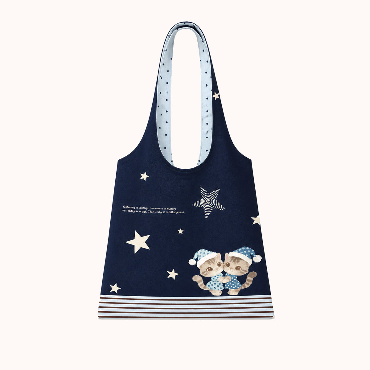 ARIPPULA FEF9F6 | laurel-and-bunny-canvas-shoulder-bag | close quality | 016__laurel-and-bunny-canvas-shoulder-bag__laurel-and-bunny__front.webp
