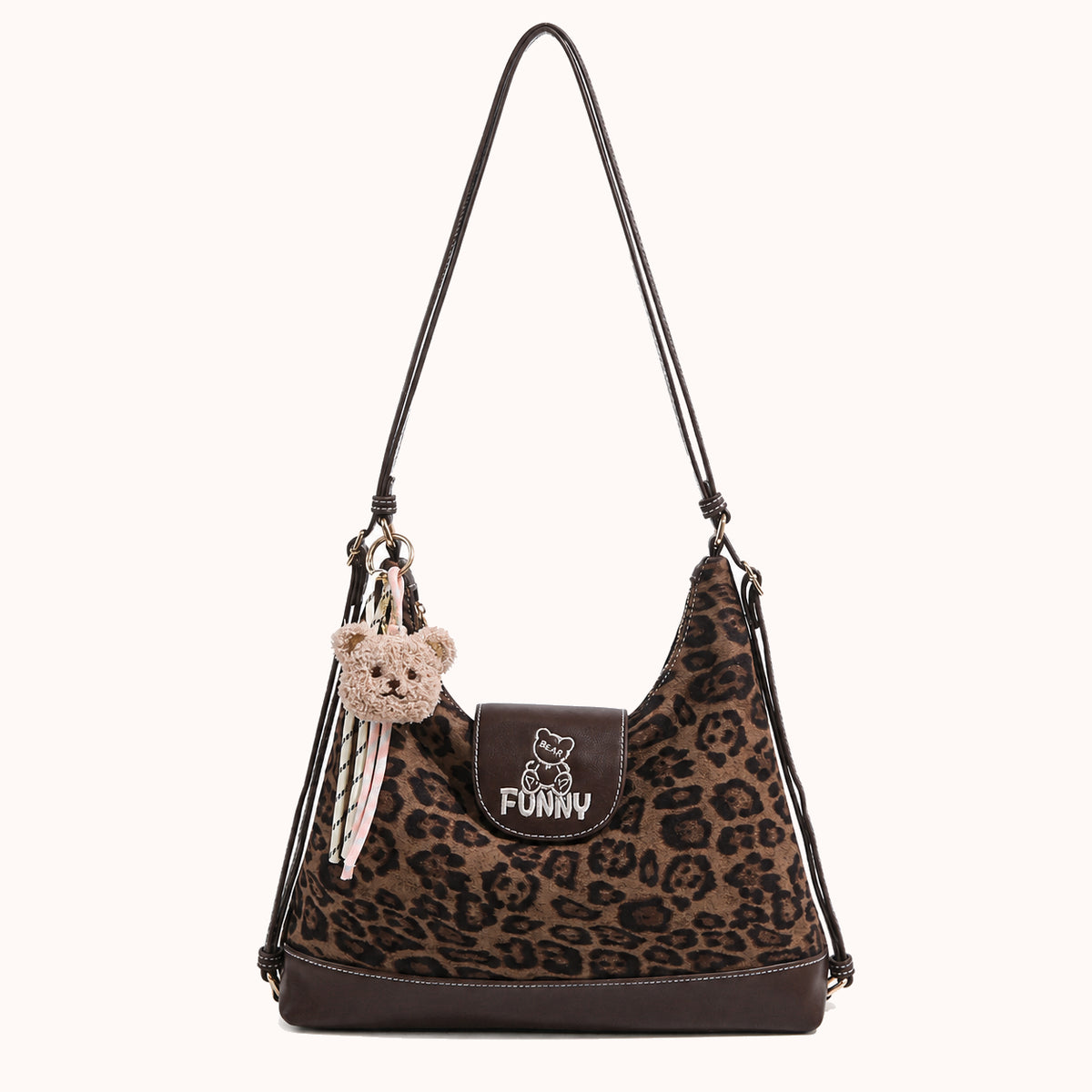 ARIPPULA FEF9F6 | tartan-canvas-shoulder-bag | close quality | 034__tartan-canvas-shoulder-bag__dark-coffee__front.webp