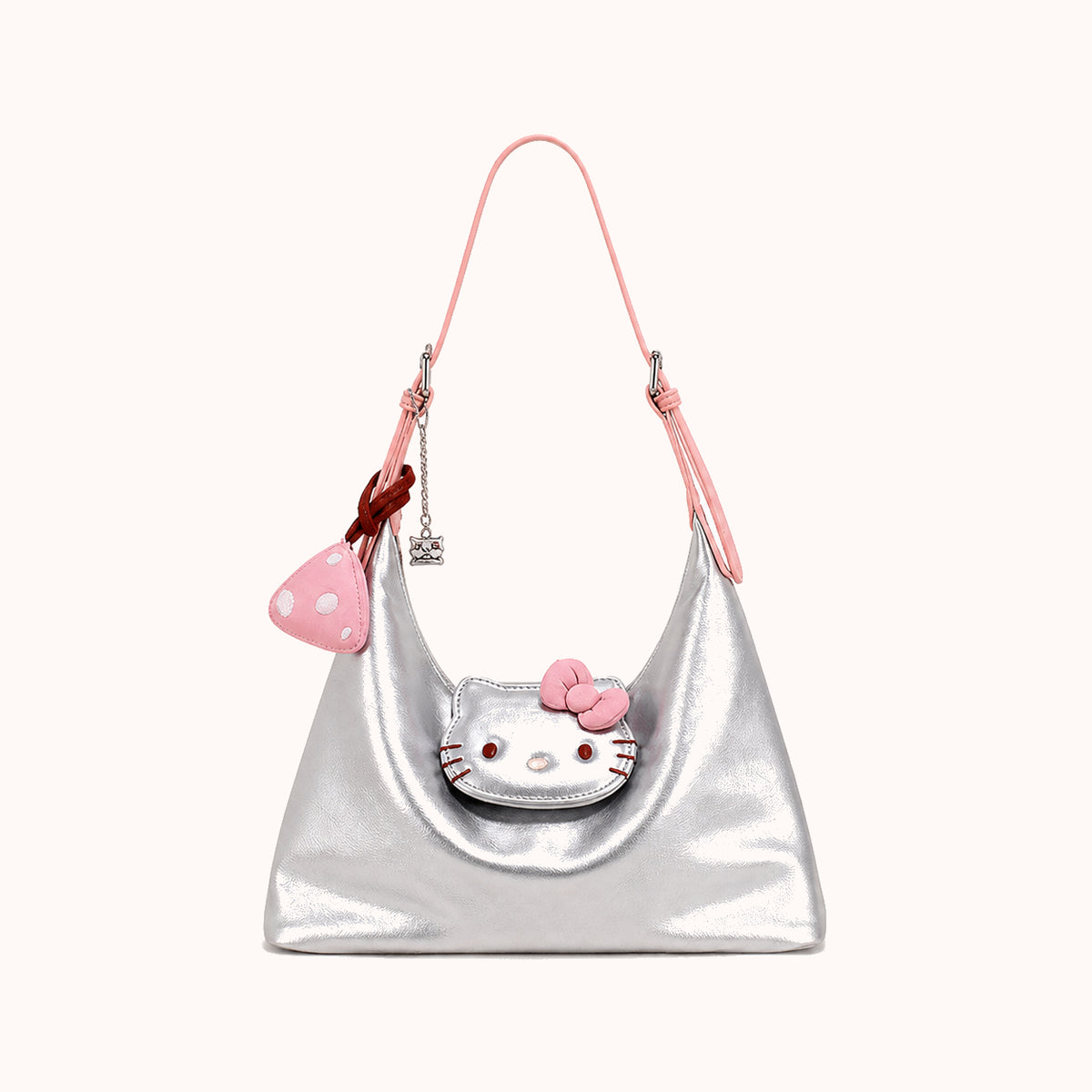 ARIPPULA FEF9F6 | kitty-smooth-shoulder-bag | close quality | 058__kitty-smooth-shoulder-bag__silver-small__front.webp