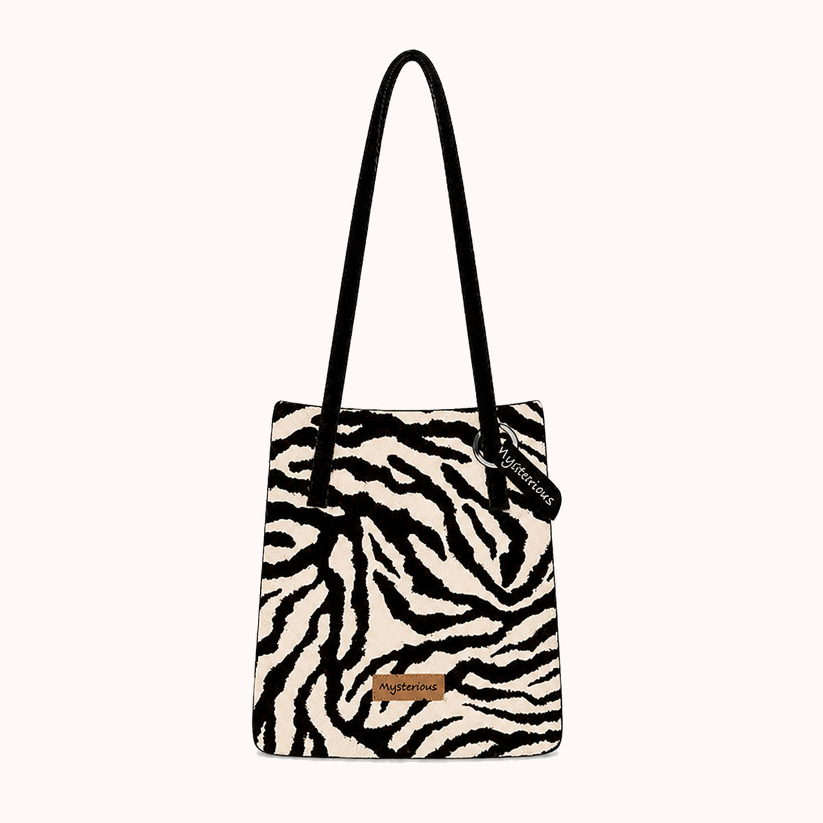 ARIPPULA FEF9F6 | zebra-plush-tote | close quality | 065__zebra-plush-tote__zebra__front.webp