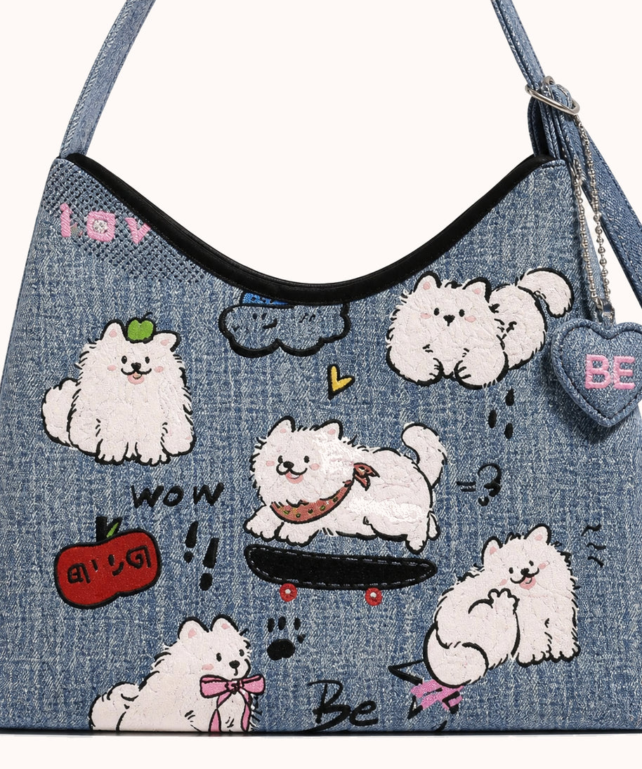 ARIPPULA FEF9F6 | samoyed-denim-tote | close quality | 069__samoyed-denim-tote__close-quality.webp
