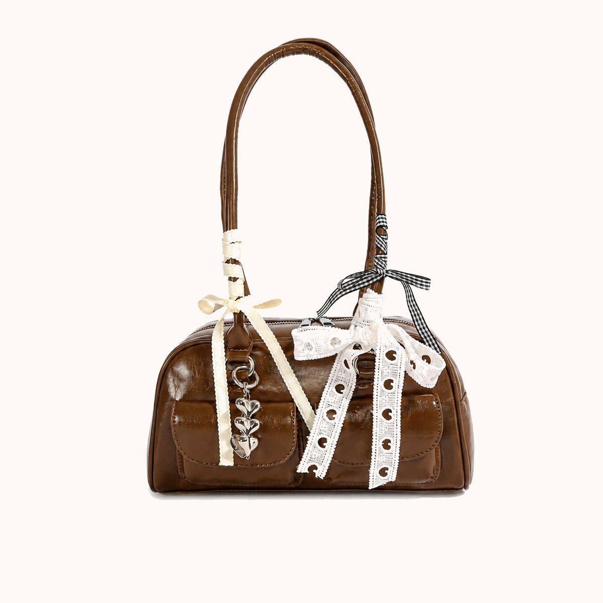 ARIPPULA FEF9F6 | opera-smooth-shoulder-bag | close quality | 077__opera-smooth-shoulder-bag__brown-charm__front.webp