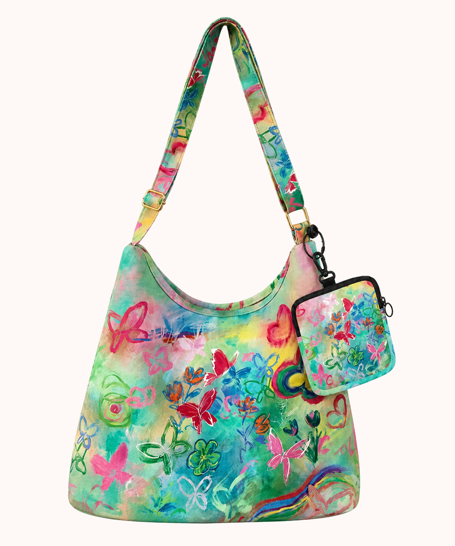 Variant with matching hanging pouch front view
