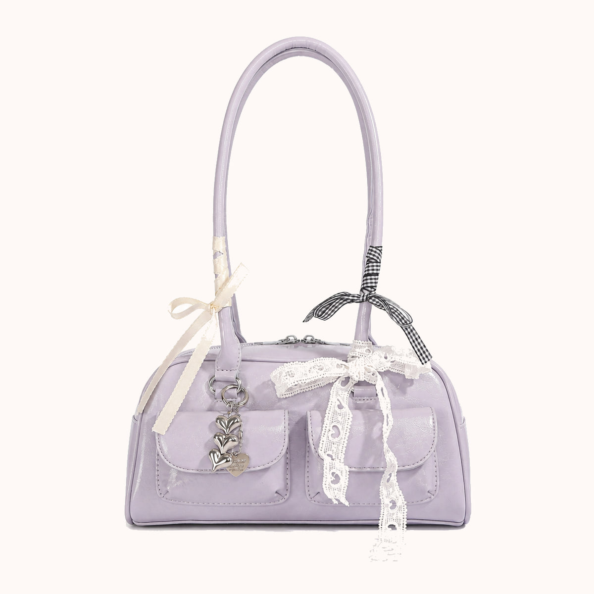 ARIPPULA FEF9F6 | opera-smooth-shoulder-bag | close quality | 085__opera-smooth-shoulder-bag__purple-charm__front.webp