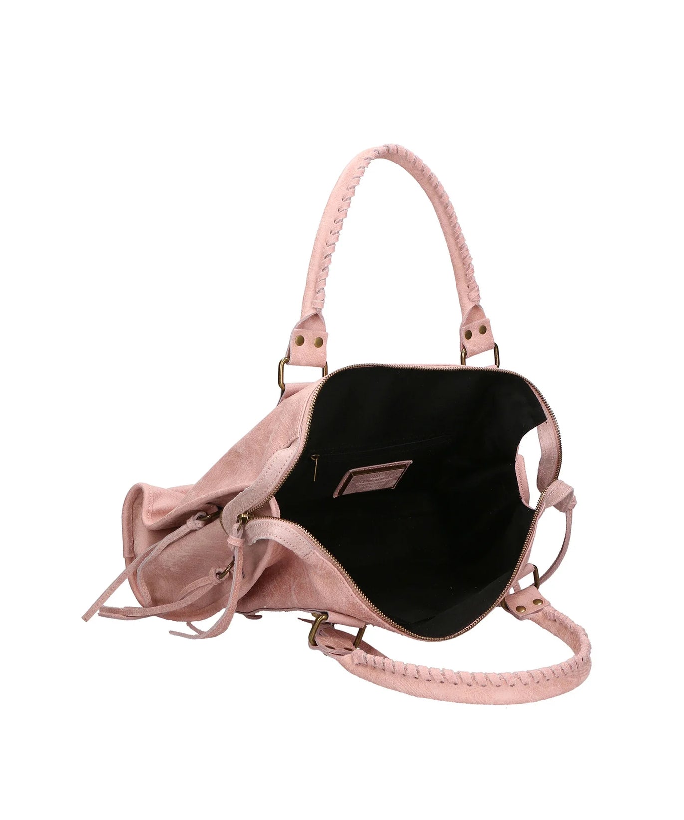 Throttle Studded Top-Handle Bag