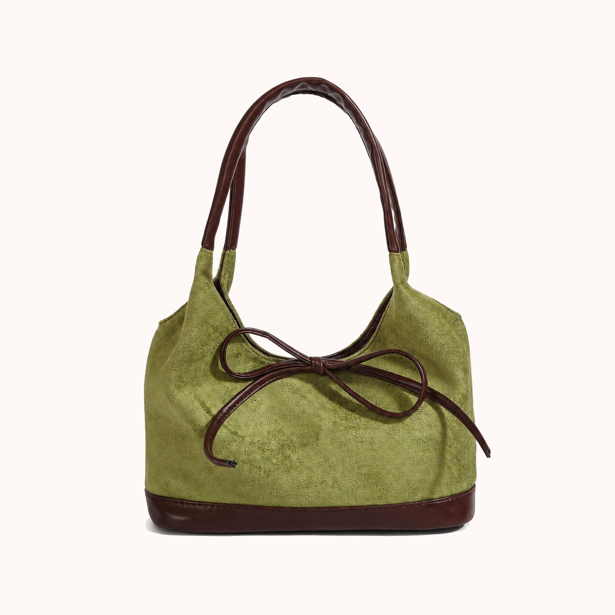 ARIPPULA FEF9F6 | poppy-suede-shoulder-bag | close quality | 105__poppy-suede-shoulder-bag__green__front.webp