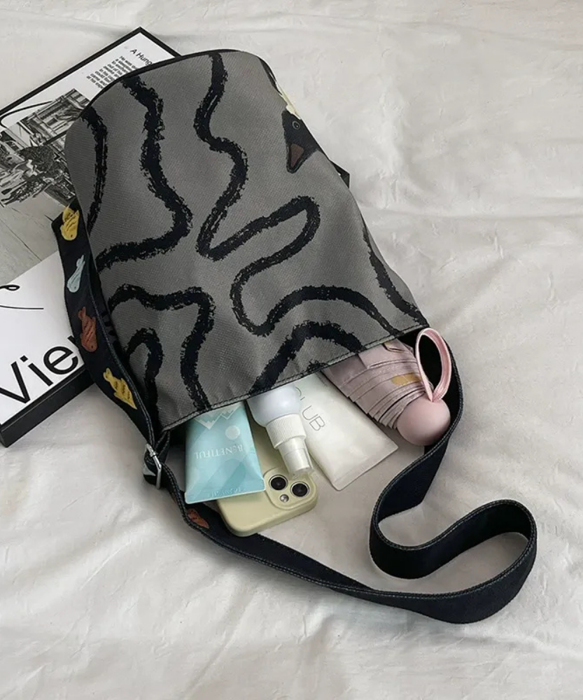 Bérénice Printed Bucket Bag