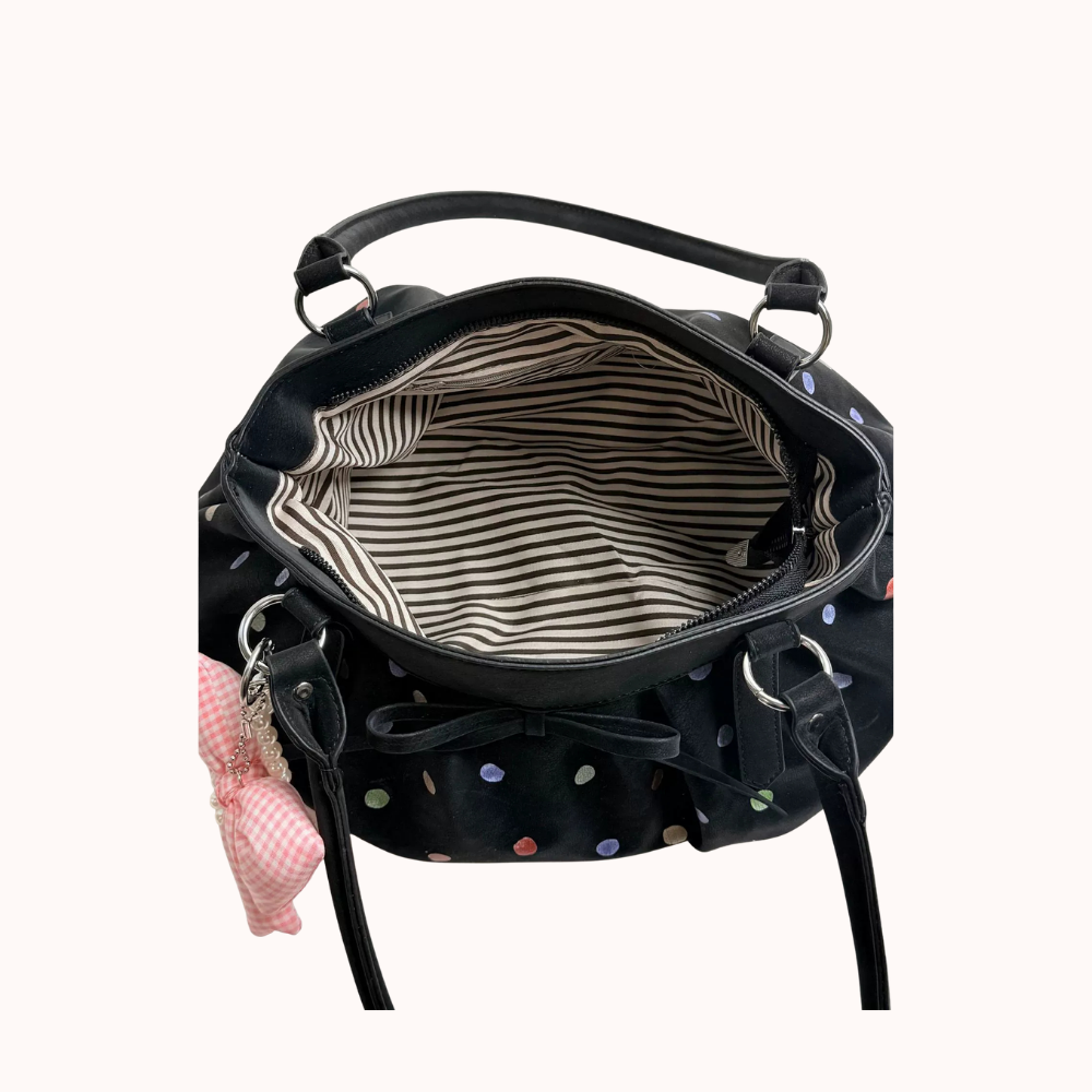 Caspina Polka Dot Shoulder Bag
