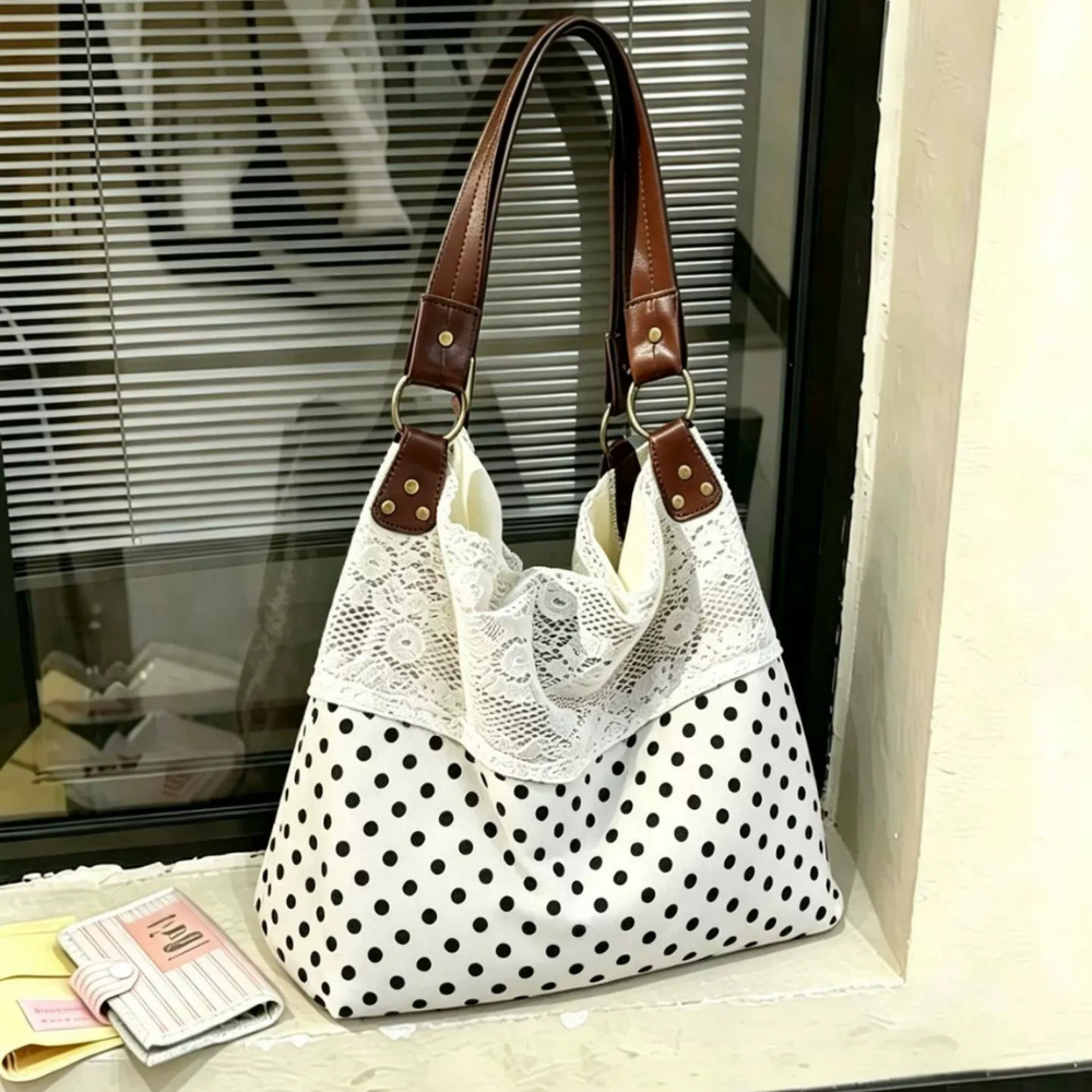 Nivoria Polka Dot Shoulder Bag