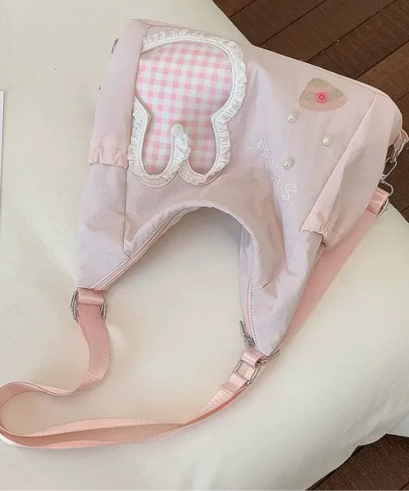 Lusette Bunny Patch Shoulder Bag