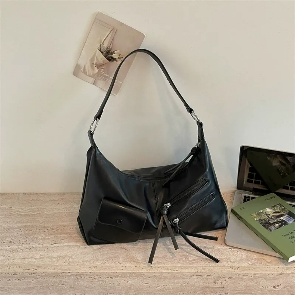 Tazielle Zip Pocket Shoulder Bag