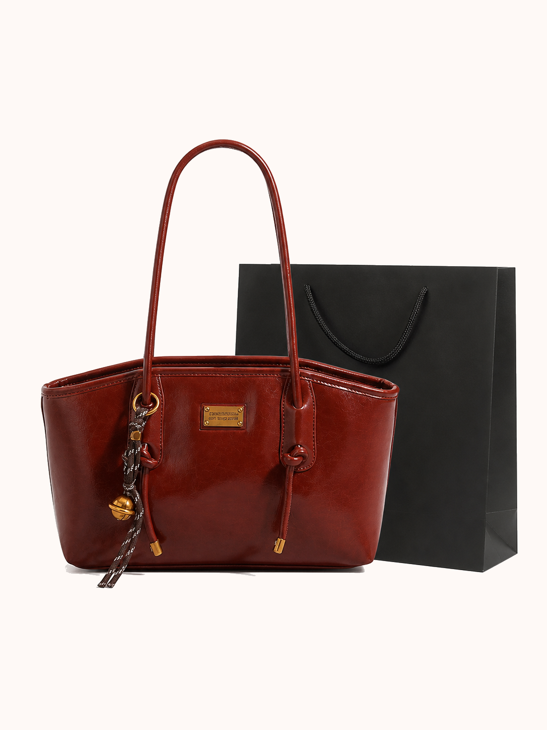Brown + Gift Bag front view