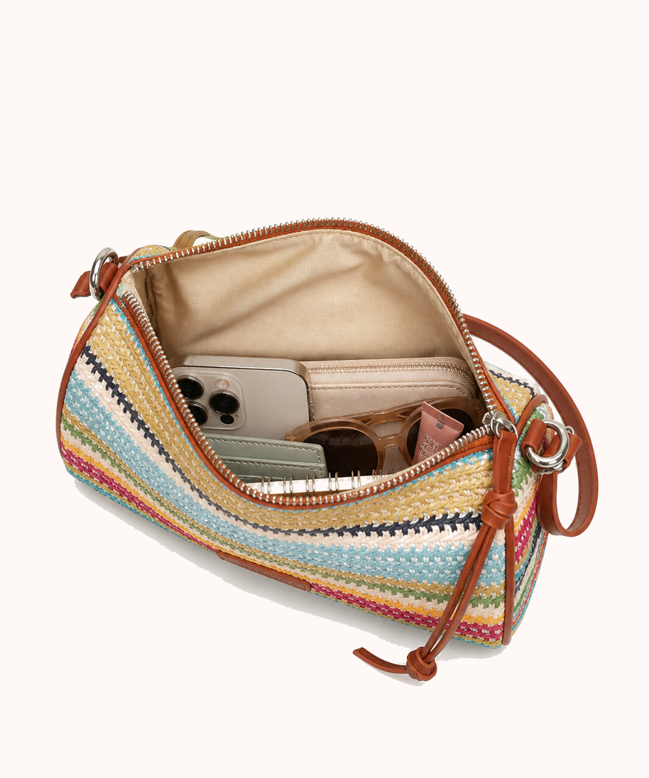 Open bag with everyday accessories