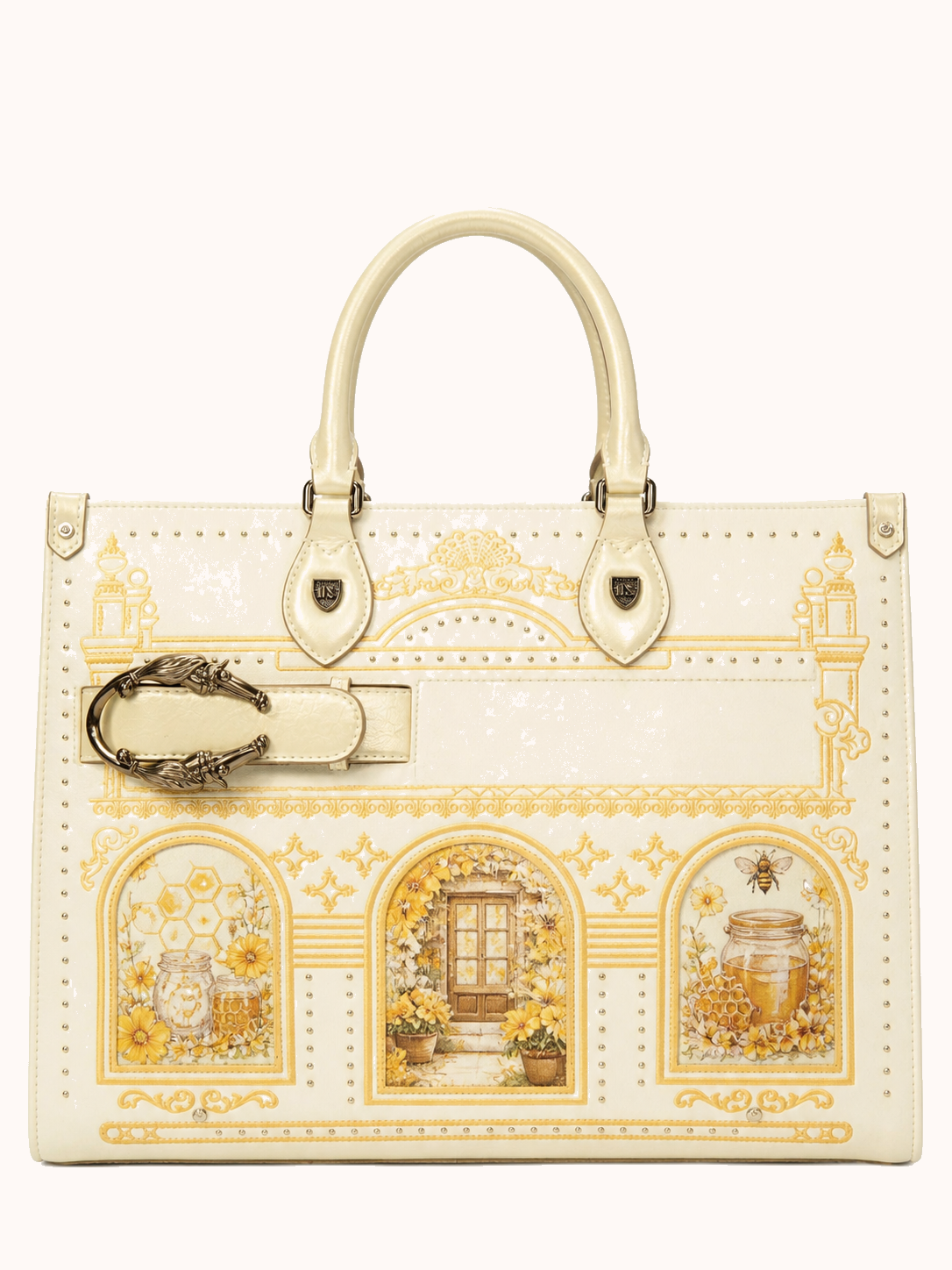 776-02 Pale Yellow with French Honey Cottage (Medium Size) front view