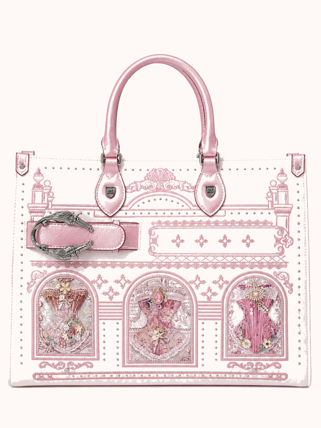 776-02 First Sight Lace Sakura Pink (Medium Size) front view