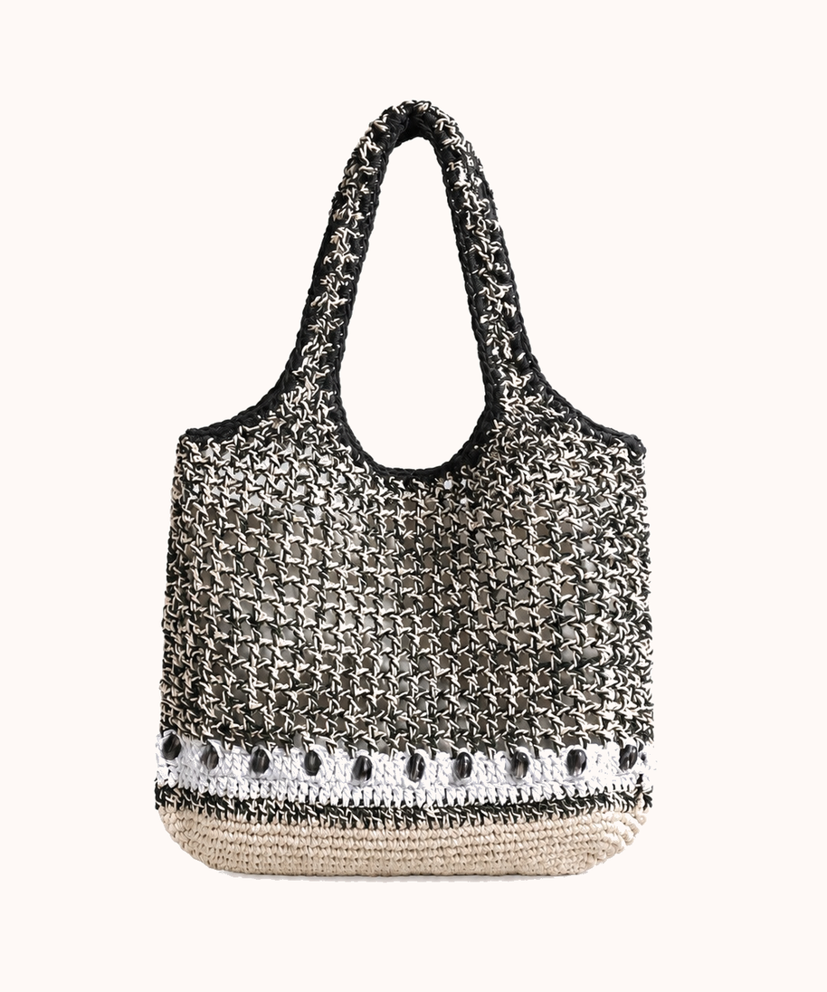 Beaded front view
