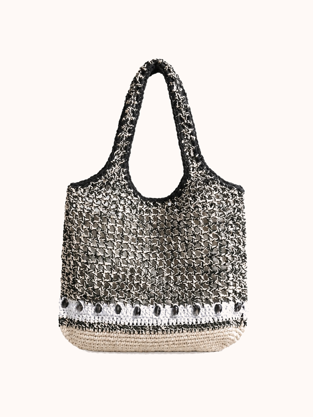 Beaded front view