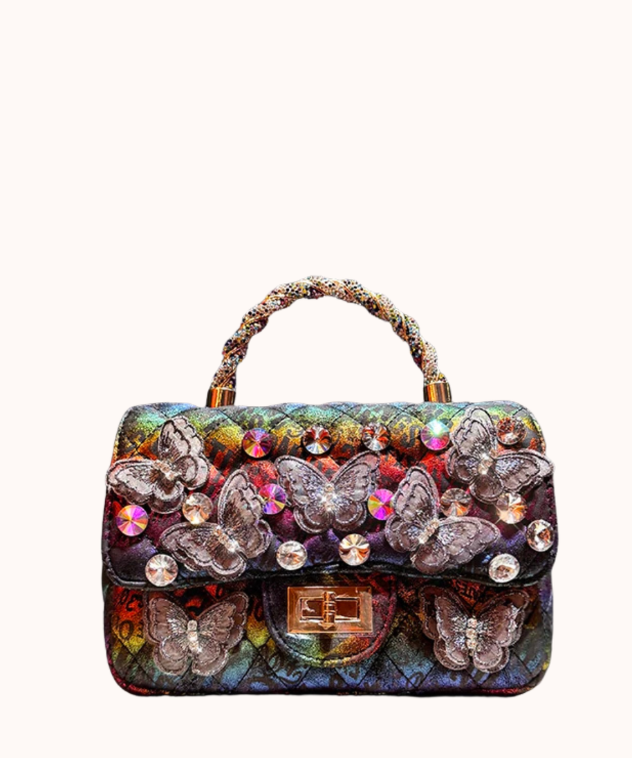 Sac à poignée supérieure matelassé Iris