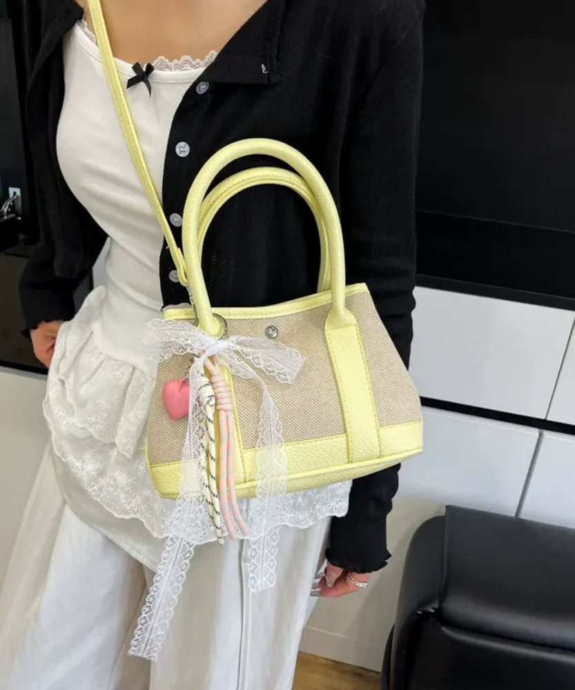 Liorvane Lace Charm Mini Handbag