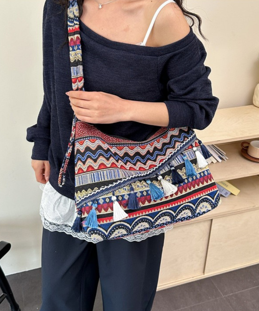Marivelle Tassel-Trim Tote Bag