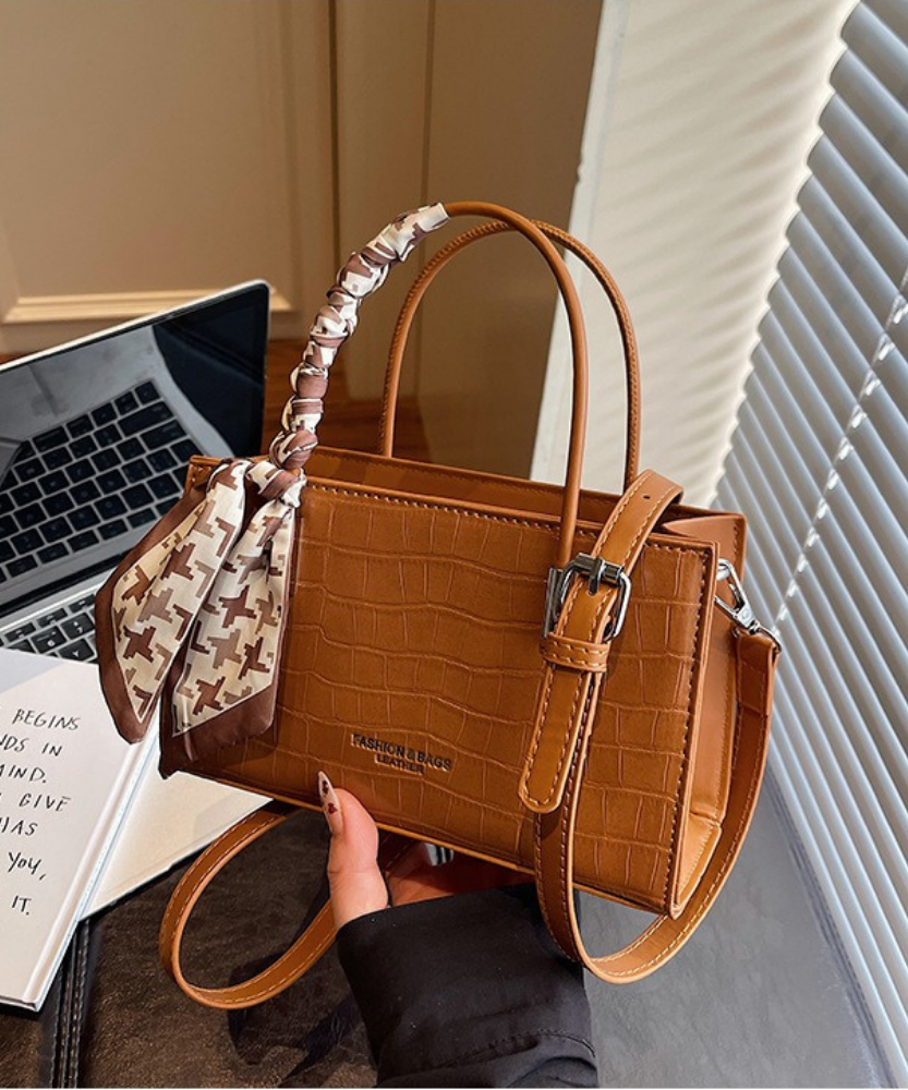 Novera Croc-Embossed Mini Shoulder Bag