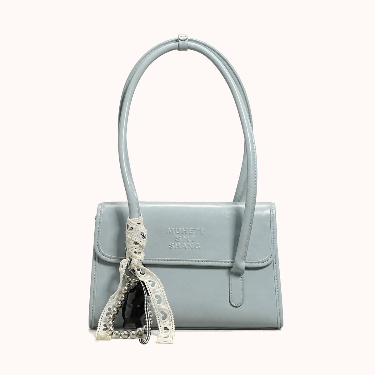 ARIPPULA FEF9F6 | noir-patent-handbag | close quality | 126__noir-patent-handbag__blue__front.webp