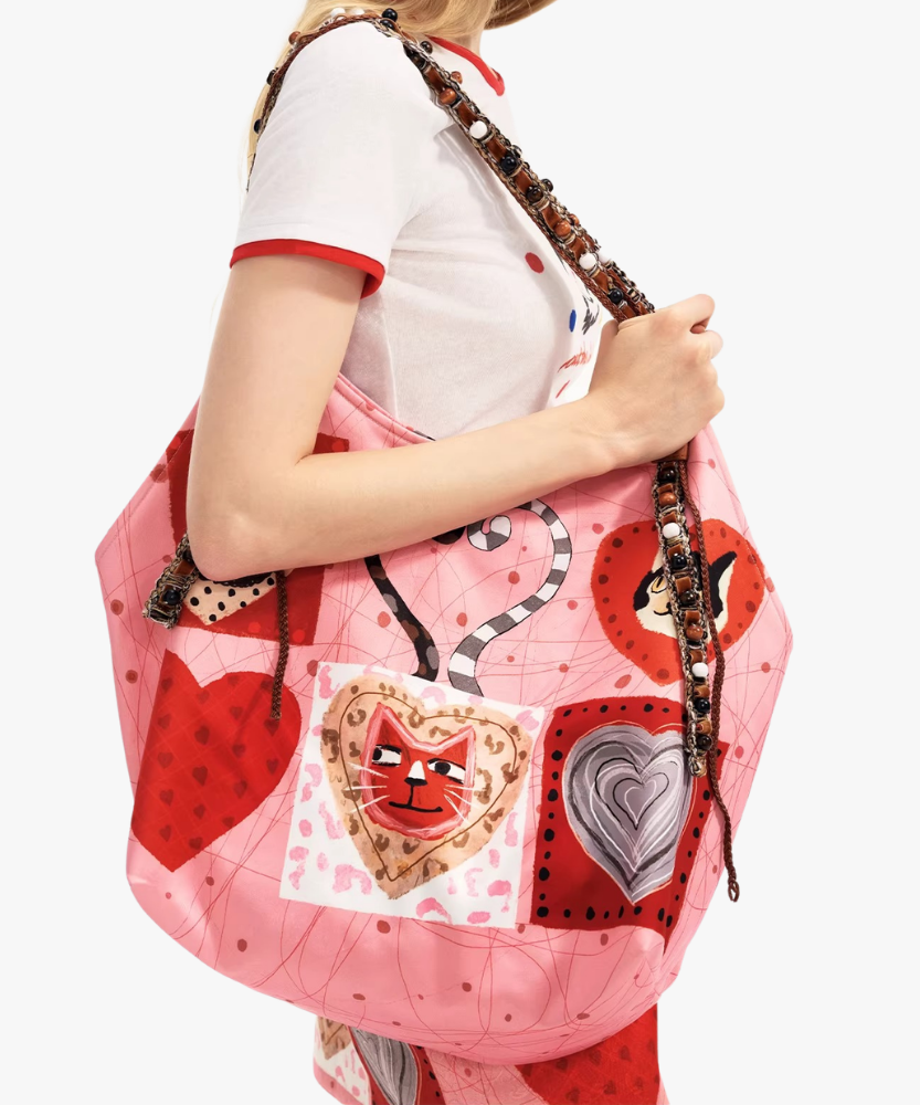 Cœuria Cat Print Shoulder Bag