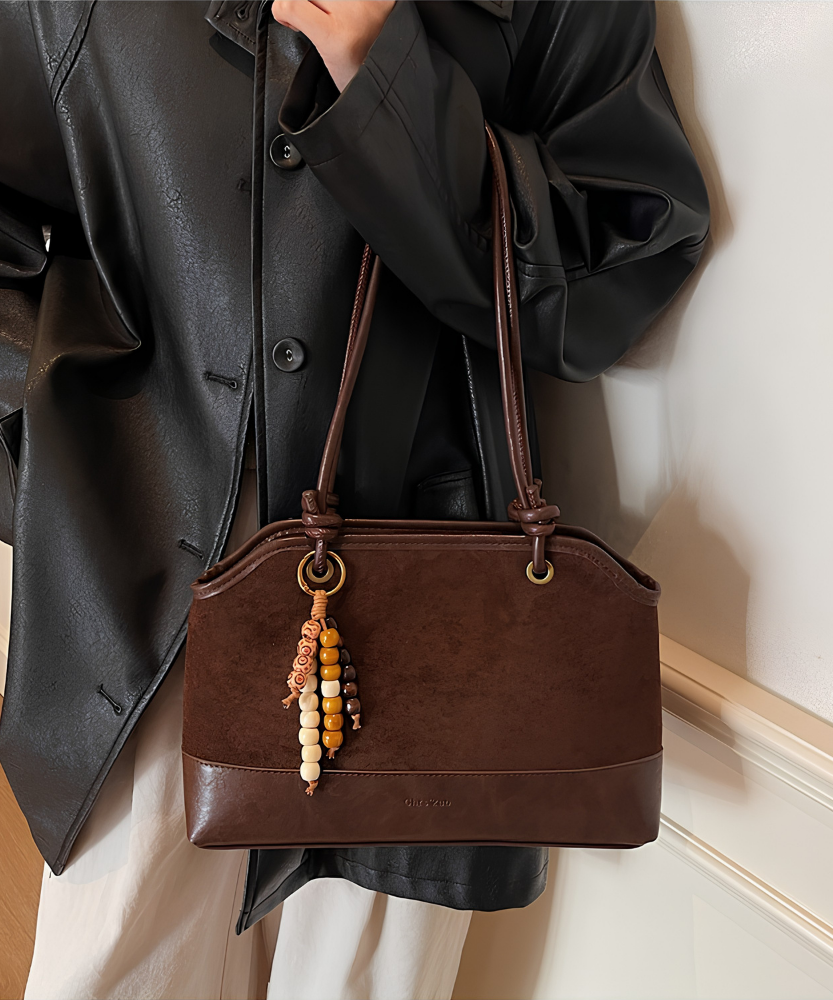 Zeref Textured Shoulder Bag