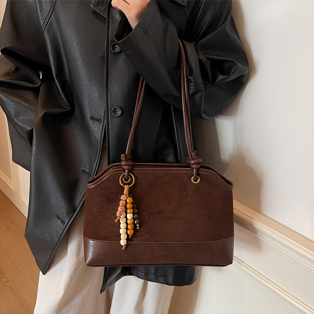 Zeref Textured Shoulder Bag
