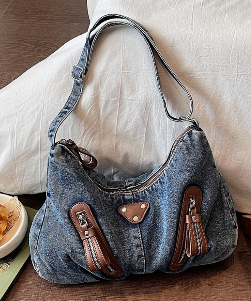 Indara Denim Shoulder Bag