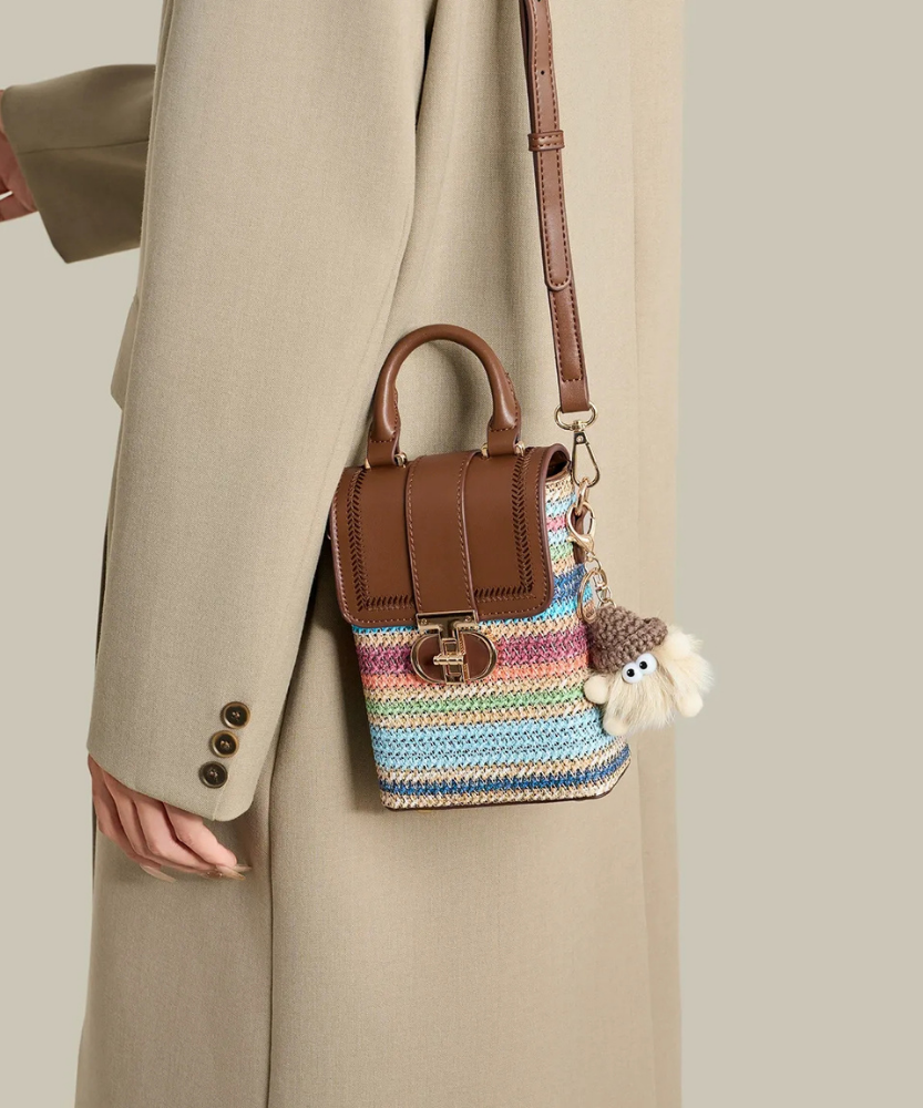 Arcelle Woven Phone Bag