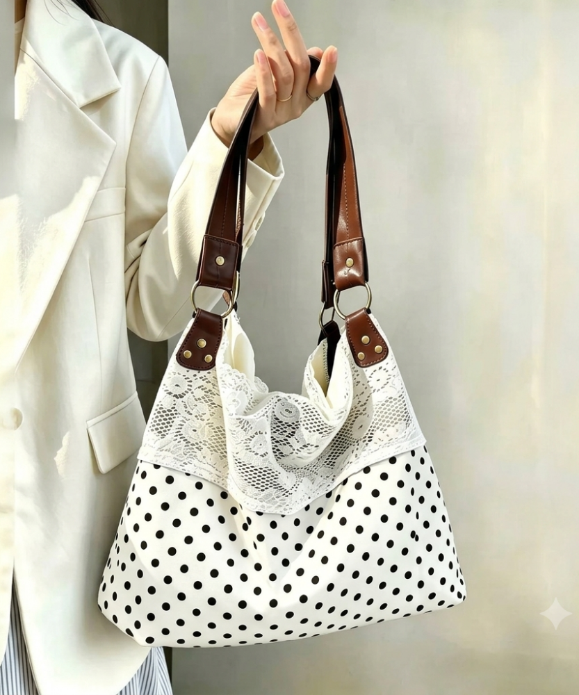 Nivoria Polka Dot Shoulder Bag