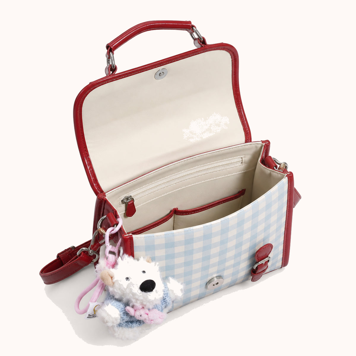 ARIPPULA FEF9F6 | vichy-gingham-backpack | interior | 142__vichy-gingham-backpack__interior.webp