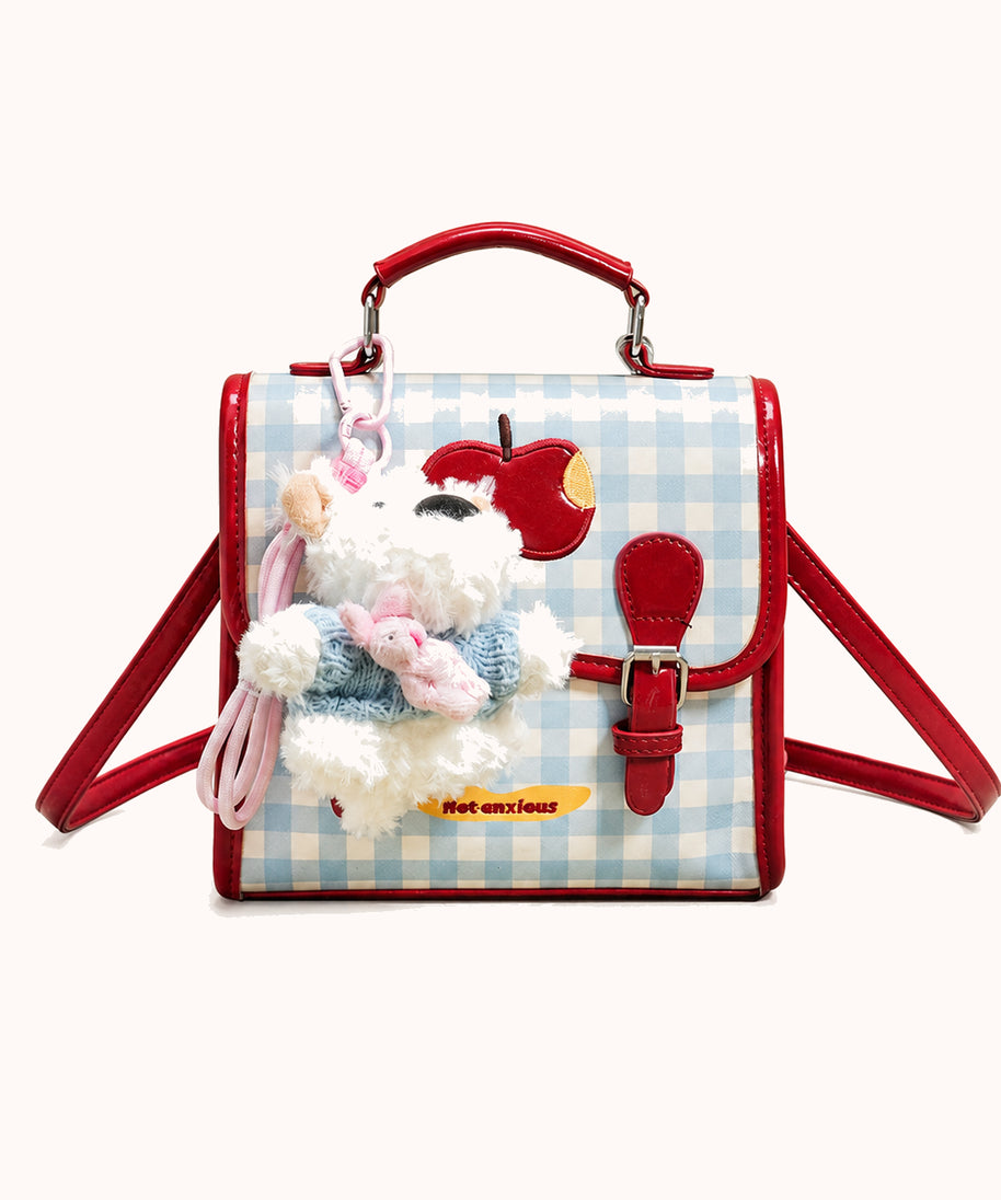 ARIPPULA FEF9F6 | vichy-gingham-backpack | close quality | 142__vichy-gingham-backpack__red__front.webp