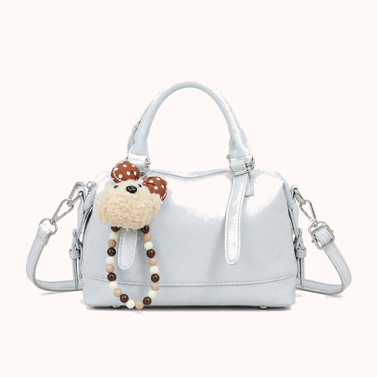 ARIPPULA FEF9F6 | toadstool-smooth-handbag | close quality | 148__toadstool-smooth-handbag__blue__front.webp