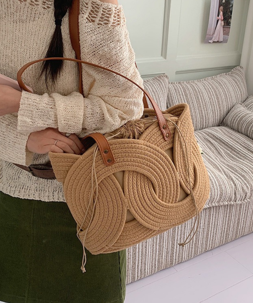 Tyvera Woven Shoulder Bag