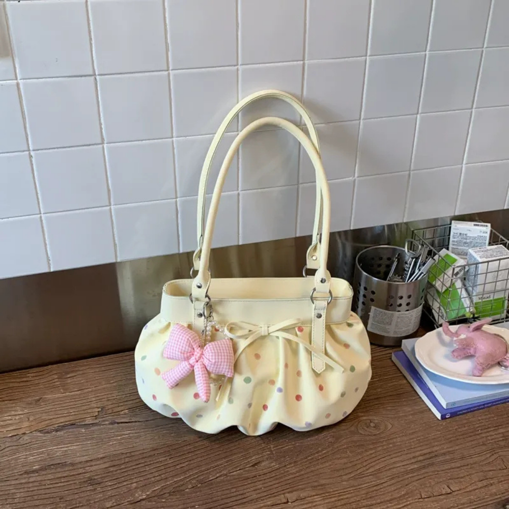 Caspina Polka Dot Shoulder Bag