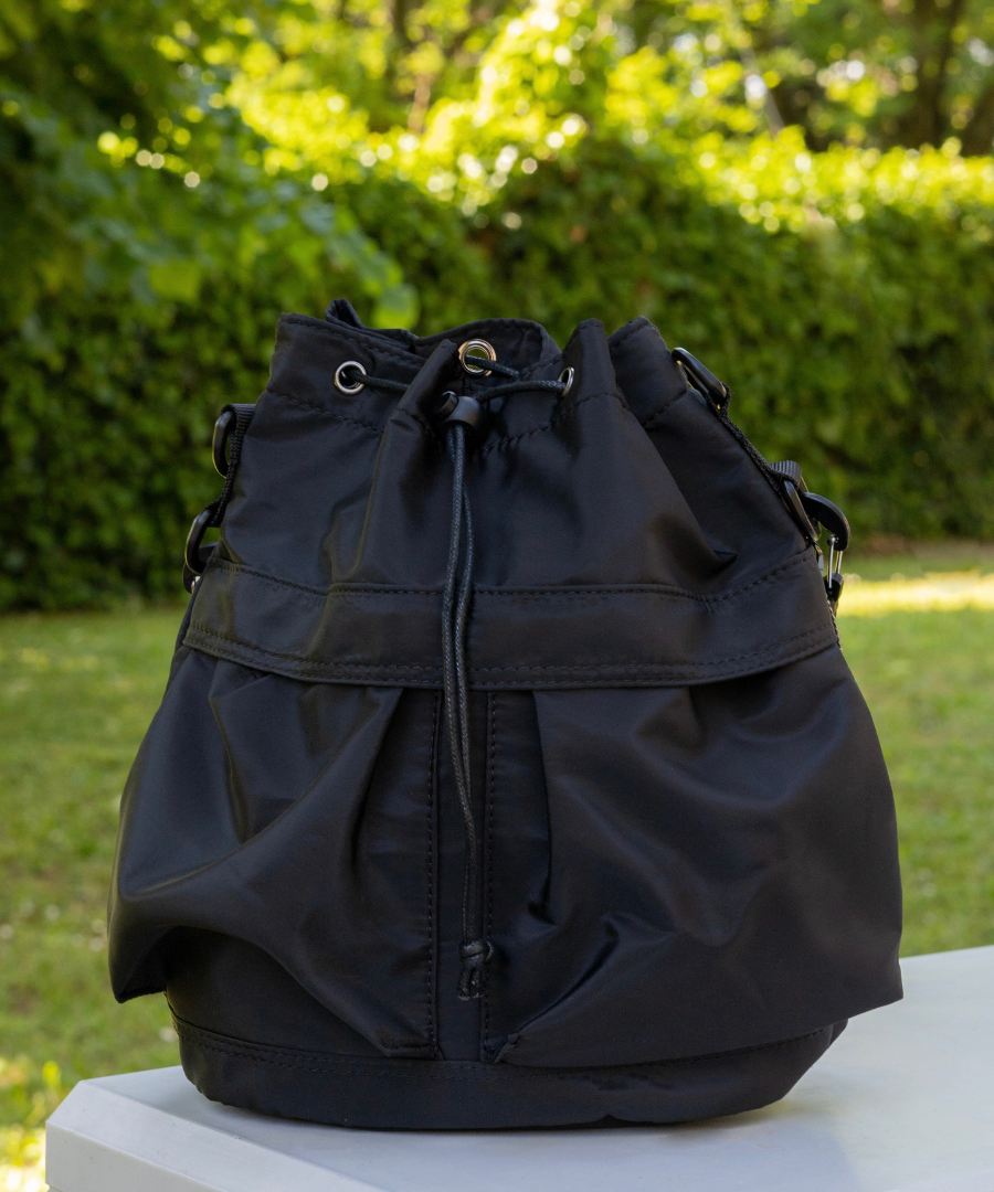 Bellance Vegan Leather Crossbody Bucket Bag
