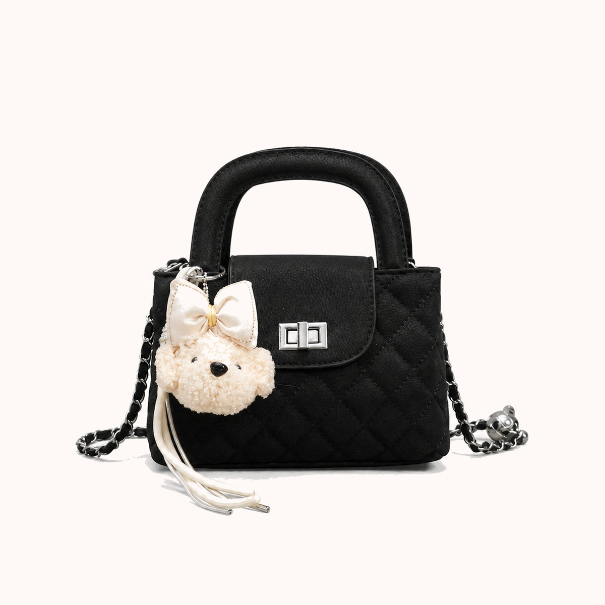 ARIPPULA FEF9F6 | nougat-quilted-handbag | close quality | 167__nougat-quilted-handbag__black__front.webp
