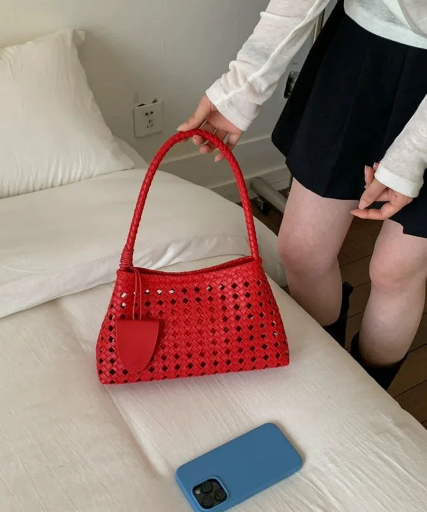Tesoria Woven Shoulder Bag