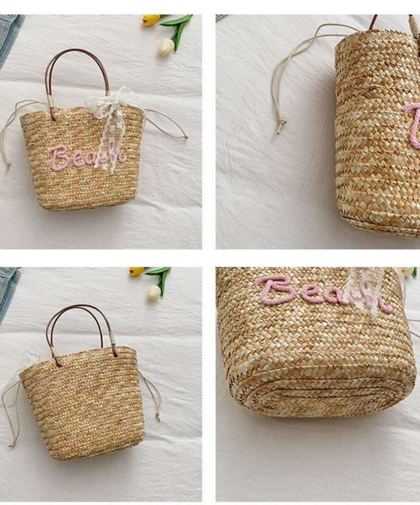 Marcelline Woven Mini Tote Bag