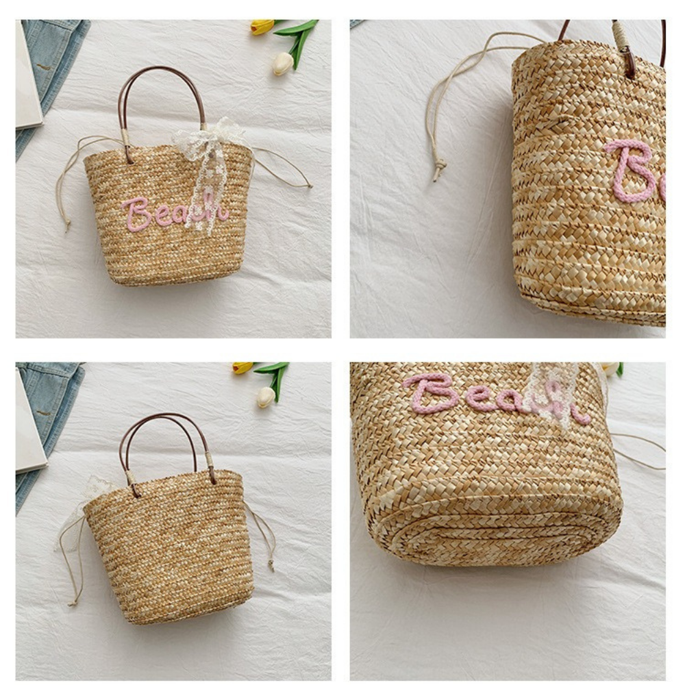 Marcelline Woven Mini Tote Bag