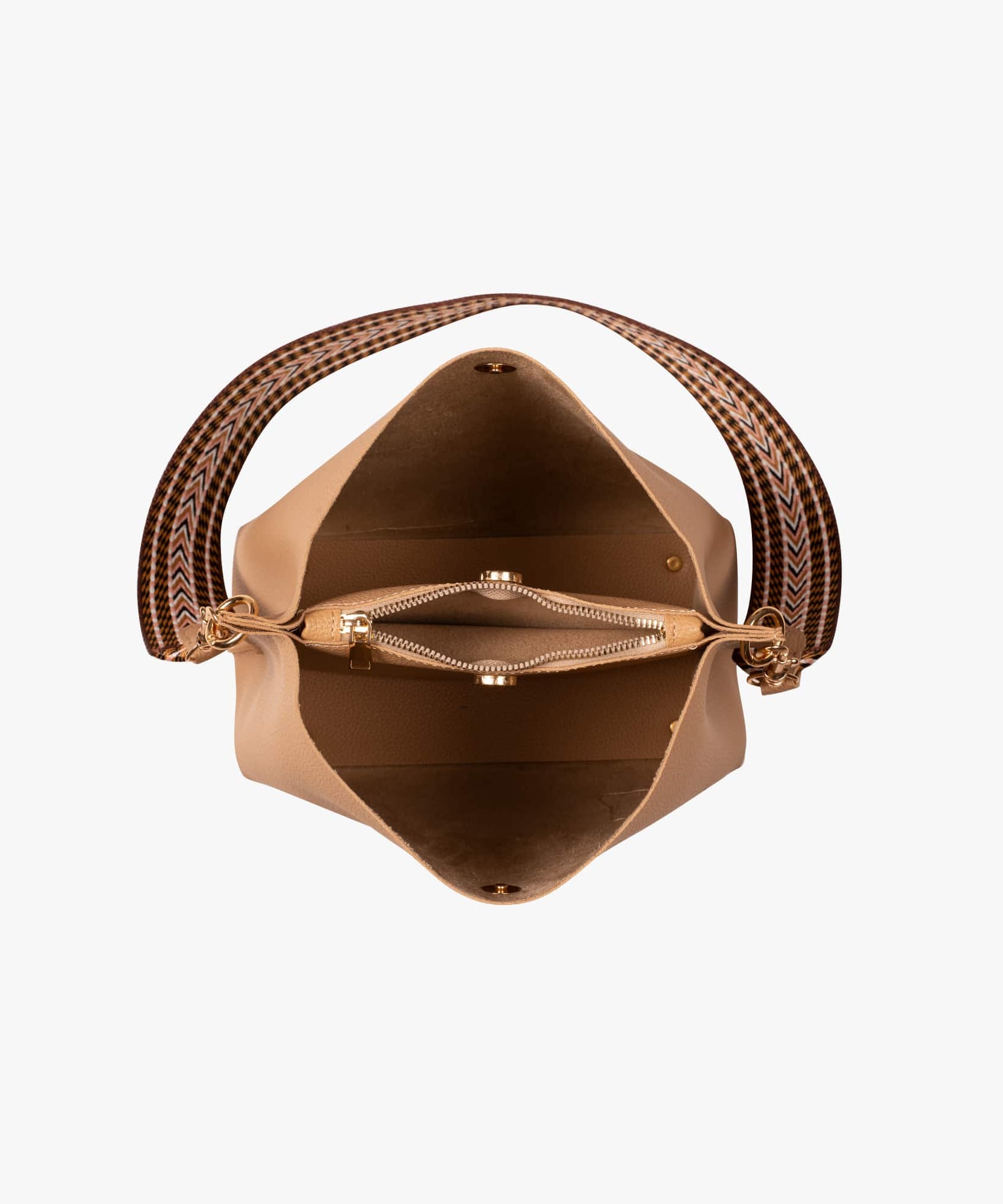 Léonore Vegan Leather Crossbody Bucket Bag