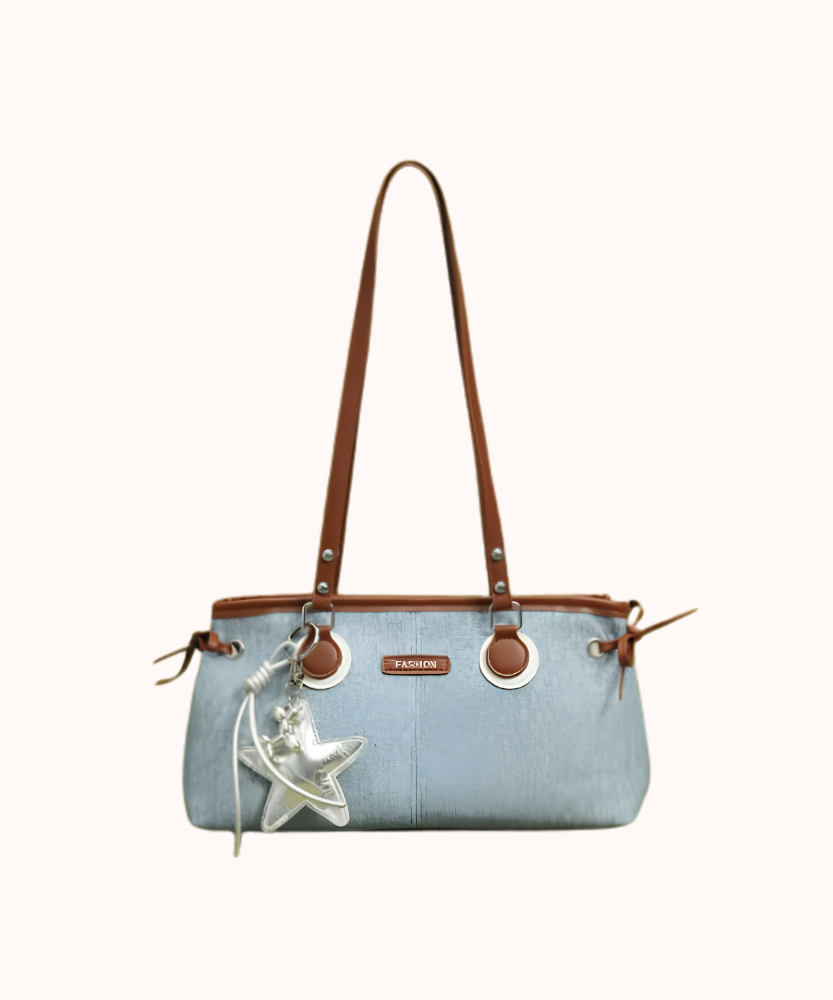 Avelora Contrast Strap Shoulder Bag