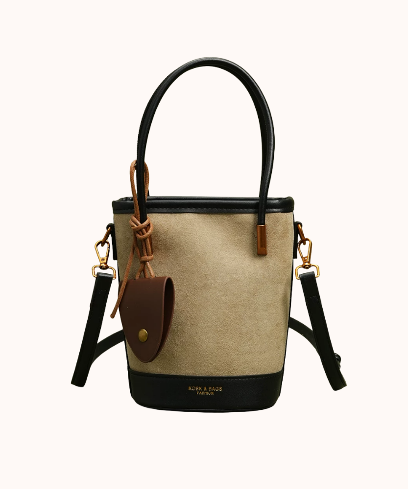 Évora Suede-Look Bucket Bag