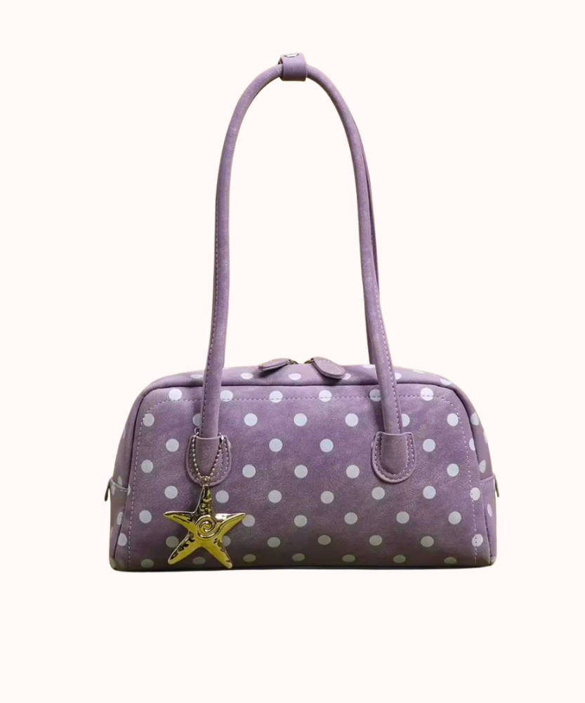 Poléris Polka Dot Barrel Bag