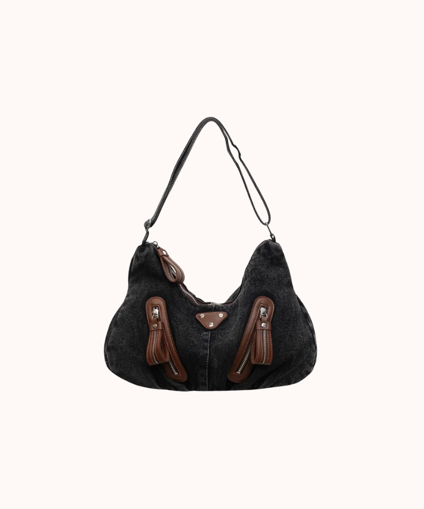 Indara Denim Shoulder Bag