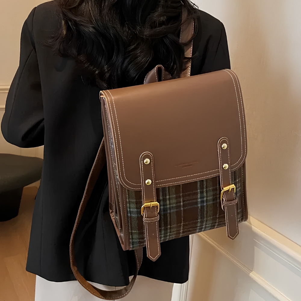 Kavira Plaid Backpack