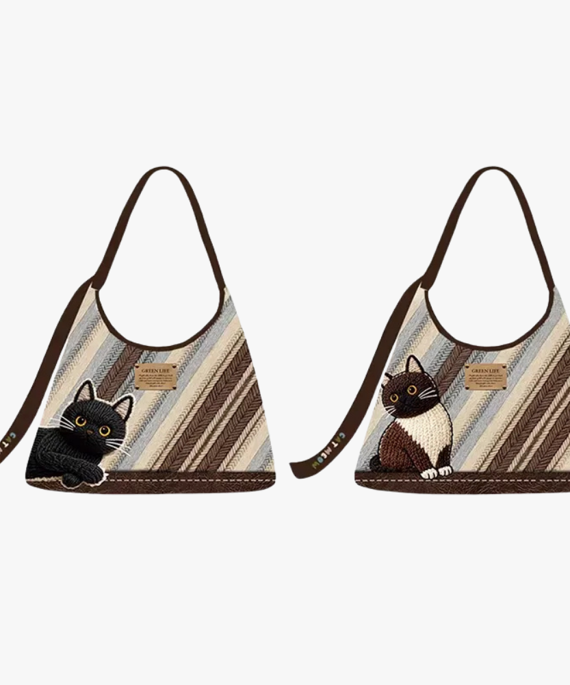 Mistrielle Cat Motif Shoulder Bag